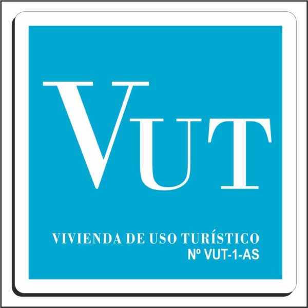 Placa distintivo Vivienda de uso turístico.