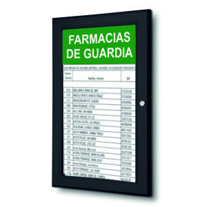 Vitrina para farmacias de guardia