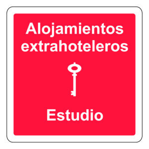 Placa Alojamiento Extrahotelero - Estudio