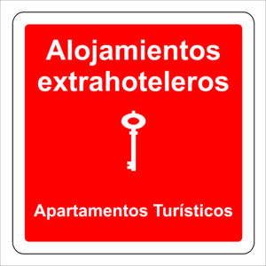Placa Alojamiento Extrahotelero - Apartamento